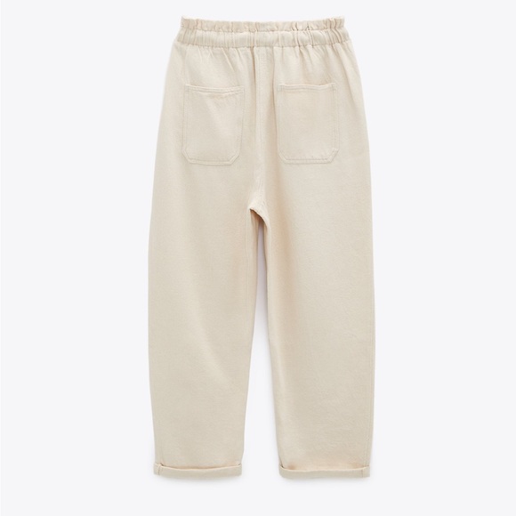 ZARA PAPER BAG PANTS 100% COTTON - Picture 9 of 15